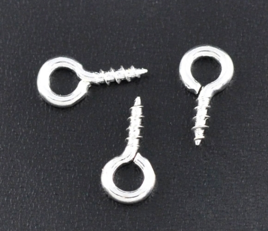 Picture of Bail Screw Eye 8x4mm Silver x100