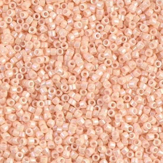 Picture of Miyuki Delica 11/0 DB1502 Opaque Light Peach AB x10g
