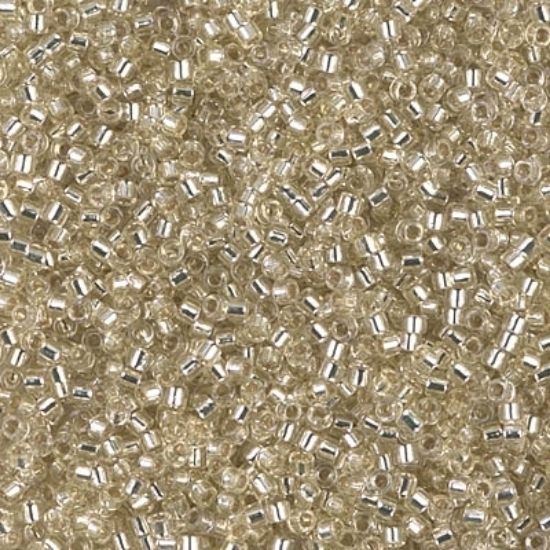 Picture of Miyuki Delica 11/0 DB1432 Silver Lined Pale Yellow x10g