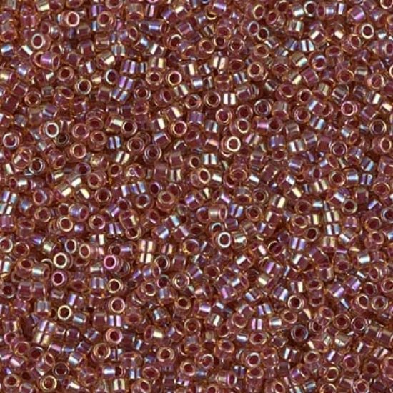 Picture of Miyuki Delica 11/0 DB88 Berry Lined Light Topaz AB x10g