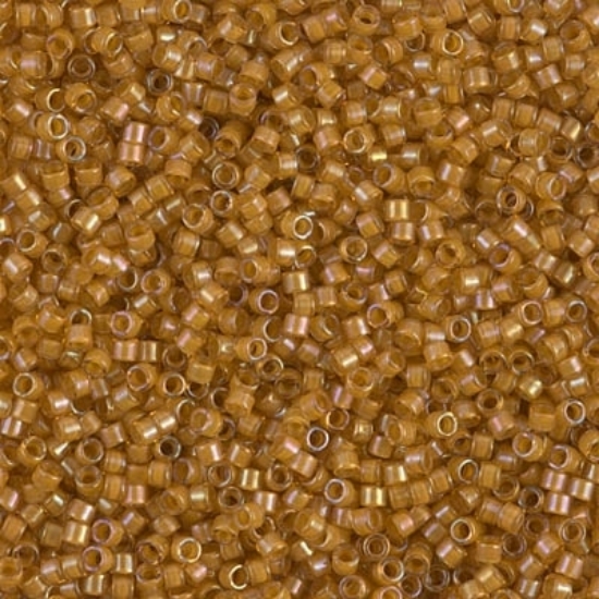 Picture of Miyuki Delica 11/0 DB272 Goldenrod Lined Topaz AB x10g