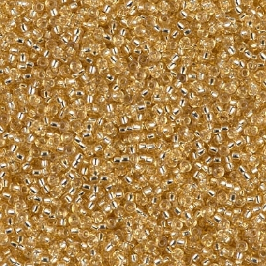 Picture of Miyuki Rocaile 15/0 3 Silver Lined Gold x10g
