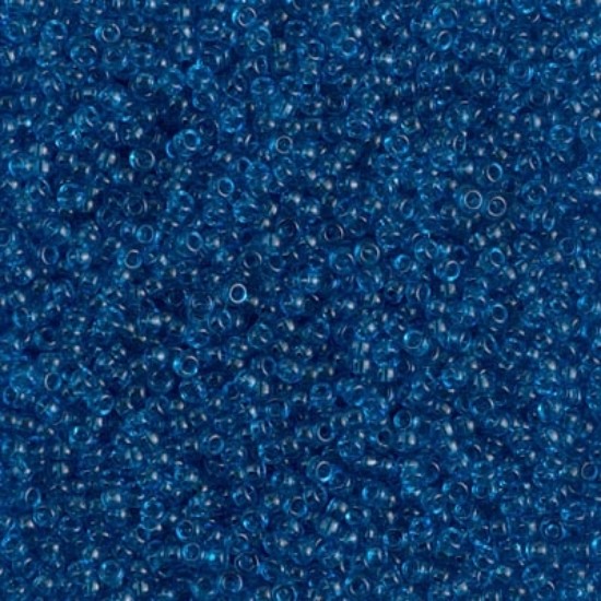 Bild von Miyuki Rocaille 15/0 149 Transparent Capri Blue x10g