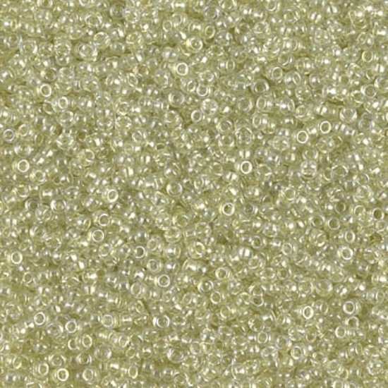 Picture of Miyuki Rocaille 15/0 1527 Sparkling Celery Lined Crystal x10g