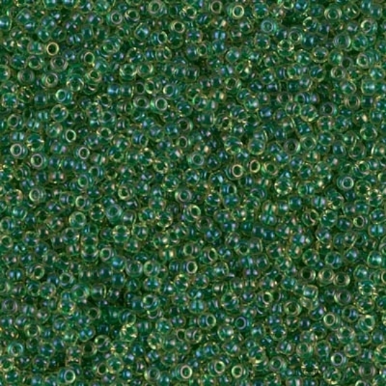 Picture of Miyuki Rocaille 15/0 331 Emerald Lined Light Topaz AB x10g