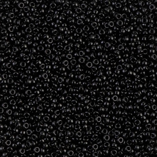 Picture of Miyuki Rocaille 15/0 401 Black x10g