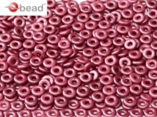 Picture of O Bead 4mm Pastel Burgundy x8g