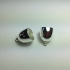 Picture of Bullet End Cap w/ Loop Ø16mm Silver Plate x2