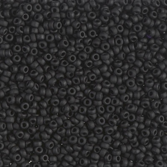 Picture of Miyuki Rocaille 11/0 401F Black Mat x10g