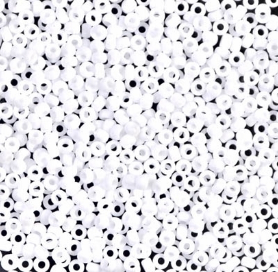 Picture of Miyuki Rocaille 11/0 402F Opaque White Mat x10g