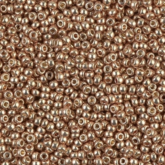 Picture of Miyuki Rocaille 11/0 4204 Duracoat Galvanized Champagne x10g
