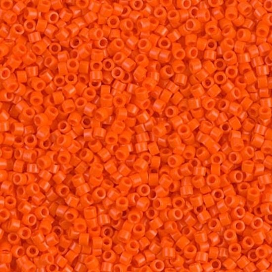 Picture of Miyuki Delica 11/0 DB722 Opaque Orange x10g