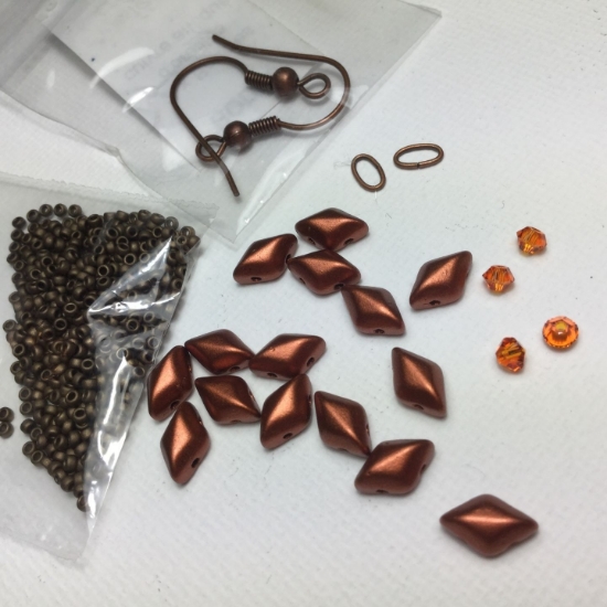Picture of Gemstery Earrings  Copper