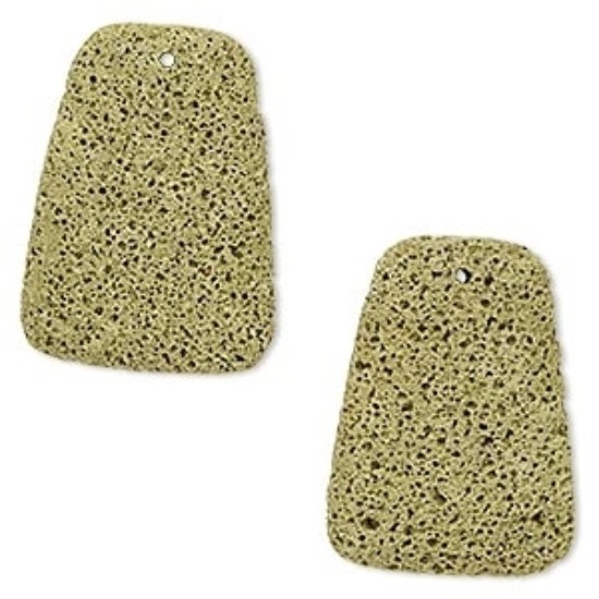 Bild von Lava 40x30mm flat trapezoid Yellow x1