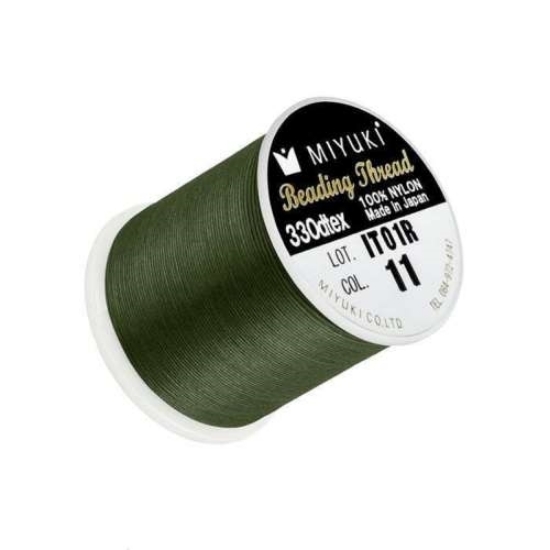 Picture of Miyuki Nylon Beading thread 0.2mm Green (n°11) x50m