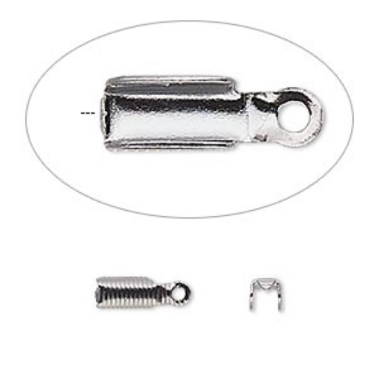Picture of Cord End fold-over Ø3mm Gunmetal x10