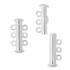 Picture of Clasp Slide Lock 21mm 3-strand Silver Plate x1