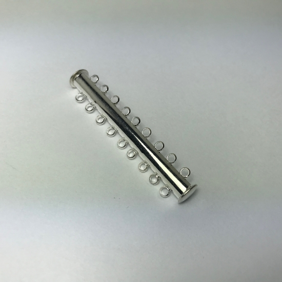Picture of Magnetic Clasp Slide Lock 48mm 9-strand Silver x1