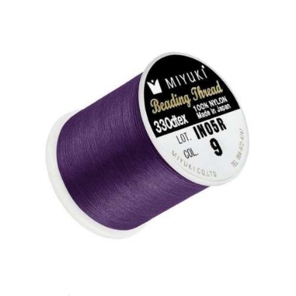 Bild von Miyuki Nylon Beading thread B 0.25mm Purple (n°09) x50m