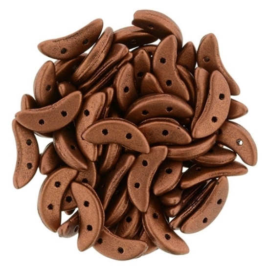 Picture of CzechMates Crescent 3x10mm Mat Metallic Dark Copper x5g