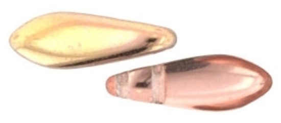 Picture of CzechMates Daggers 2 holes 5x16mm Apollo Gold x25