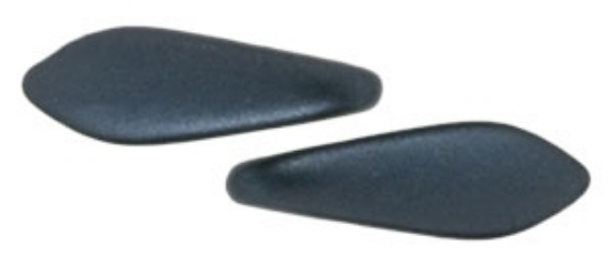 Picture of CzechMates Daggers 2 holes 5x16mm Pearl Coat Charcoal x25