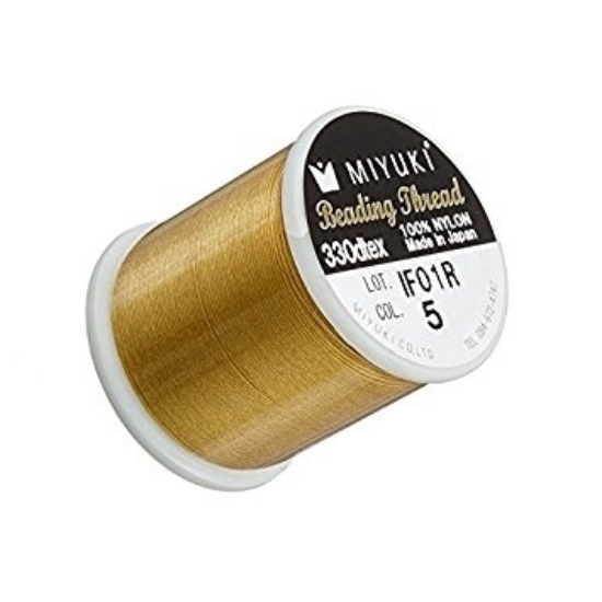 Picture of Miyuki Nylon Beading thread 0.2mm Gold (n°05) x50m
