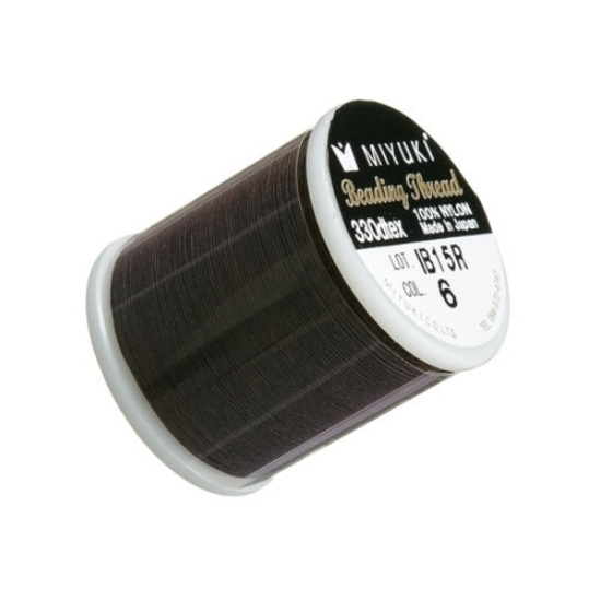 Picture of Miyuki Nylon Beading thread 0.2mm Brown (n°06) x50m