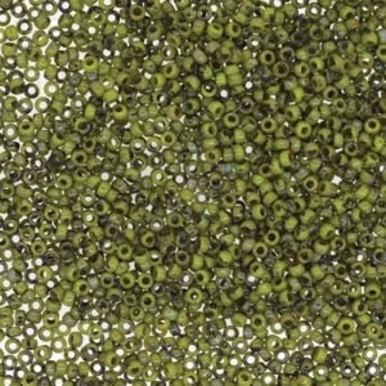 Picture of Miyuki Rocaille 15/0 4515 Picasso Opaque Chartreuse x10g