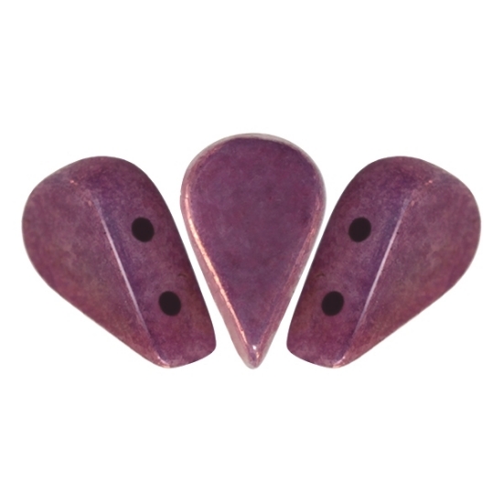 Picture of Amos® by Puca® 5x8mm Opaque Mix Amethyst/Gold Ceramic Look x10g
