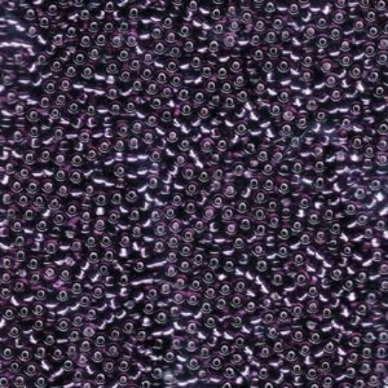 Picture of Miyuki Rocaille  8/0 Hex Cut 13 Silver Lined Dark Amethyst x10g