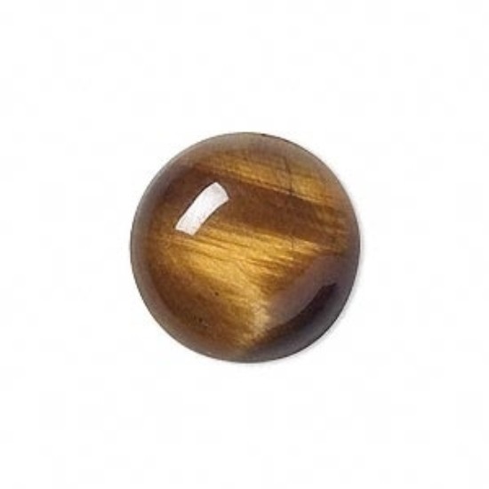 Afbeeldingen van Cabochon Tiger Eye 20mm round x1