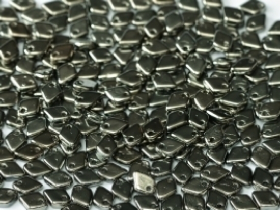 Picture of Dragon Scale Bead 1,5x5mm Crystal Full Chrome x5g