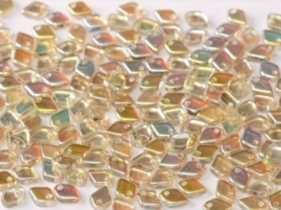 Picture of Dragon Scale Bead 1,5x5mm Crystal Lemon Rainbow x10g