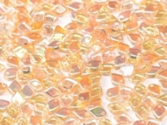 Picture of Dragon Scale Bead 1,5x5mm Crystal Yellow Rainbow x5g