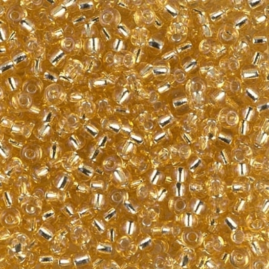 Picture of Miyuki Rocaille 8/0 3 Silver Lined Gold x10g