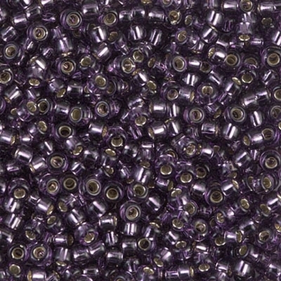 Picture of Miyuki Rocaille 8/0 24 Silver Lined Amethyst x10g