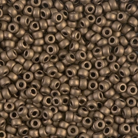 Picture of Miyuki Rocaille 8/0 2006 Mat Metallic Dark Bronze x10g