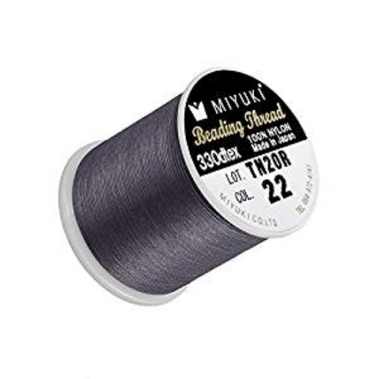 Picture of Miyuki Nylon Beading thread B 0.25mm Stormy Blue (n°22) x50m
