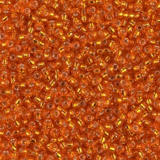 Picture of Miyuki Rocaille 11/0 8 Silver Lined Orange x10g