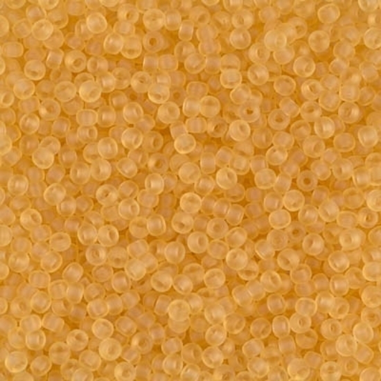 Picture of Miyuki Rocaille 11/0 132F Mat Transparent Light Topaz x10g