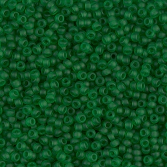 Picture of Miyuki Rocaille 11/0 146F Transparent Green Mat x10g