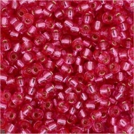 Picture of Miyuki Rocaille 11/0 1338 Dyed Silver-Lined Rose x10g