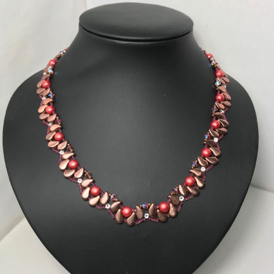 Bild von Beading Kit - Halsketting - Amarisa - Rood