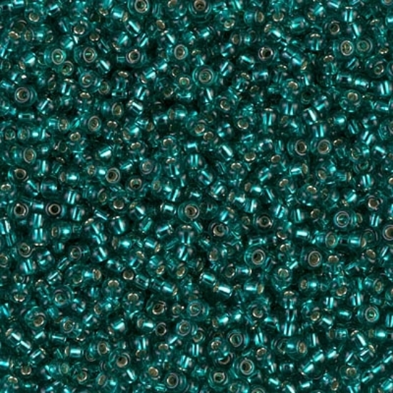 Picture of Miyuki Rocaille 11/0 2425 Silver Lined Teal x10g