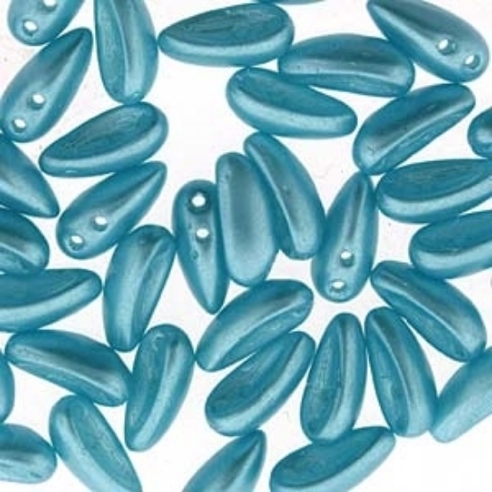 Picture of Chilli Beads 4x11mm Pastel Aqua x50