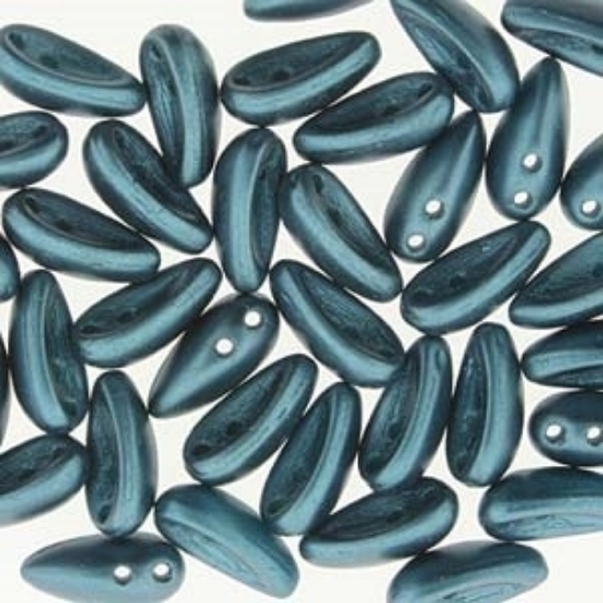 Picture of Chilli Beads 4x11mm Pastel Petrol x50