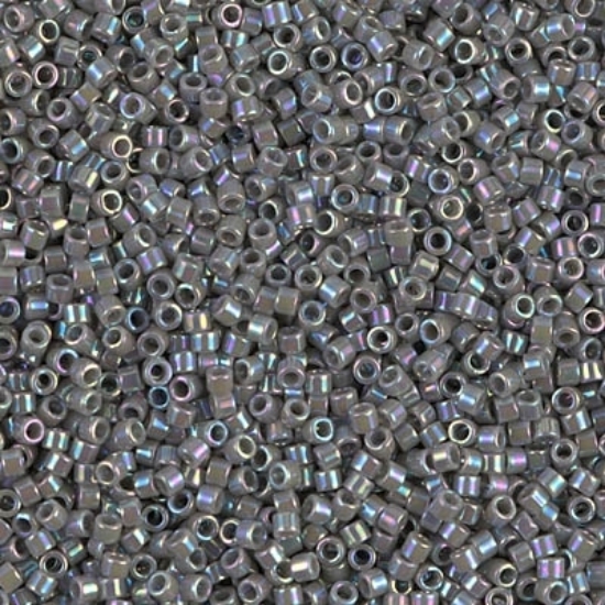 Picture of Miyuki Delica 11/0 DB168 Opaque Grey AB x10g