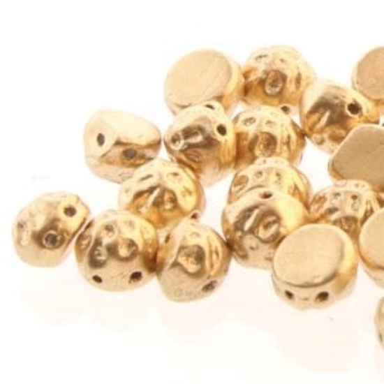 Picture of Baroque 2 Hole Cabochon 7mm Bronze Pale Gold x10