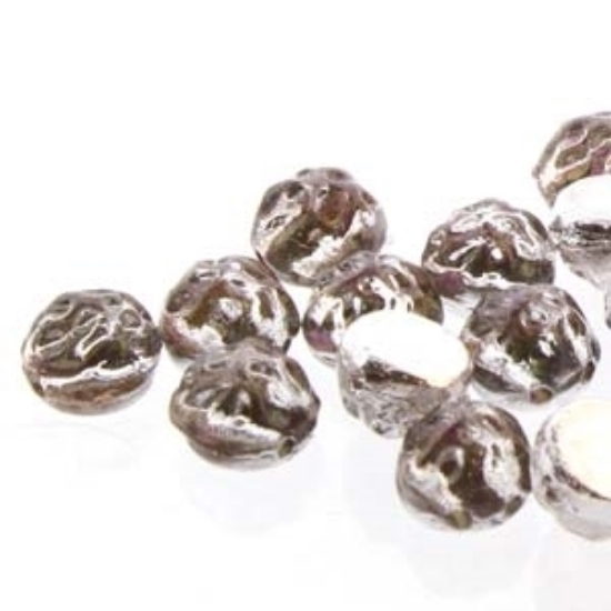 Picture of Baroque 2-Hole Cabochon 7mm Backlit Purple Haze  x10